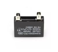1PCS CBB61 450V Air Conditioner External Fan Start Capacitor electronic starter Run Capacitor 1 1.2 1.5 1.8 2 2.5 3 3.5 4 4.5 5 6 7 8 10UF CZAOINCU(4UF 40x23x32mm)
