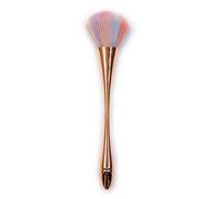 1Pcs Champagne Fluffy Pennello Trucco Grande Premuto Polvere Fondazione Blush Contorno Compensazione Cosmetici Viso Strumenti di Bellezza 06