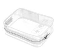 1PCS Clear Travel Toiletry Bag, Airport Liquid Bag, Airport Security Liquids Bags, Clear Makeup Bags for Women and Men