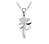 1Pcs collana donna quadrifoglio, Collana Donna Fortunata