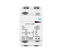 1PCS Contattore CA domestico su guida DIN 2P 16A/20A/25A 220V/230V 50/60Hz 1NO 1NC/2NO/2NC for la casa(2P 25A 1NO 1NC)