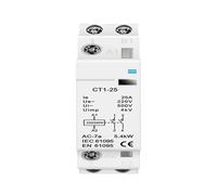 1PCS Contattore CA domestico su guida DIN 2P 16A/20A/25A 220V/230V 50/60Hz 1NO 1NC/2NO/2NC for la casa(2P 25A 2NO)