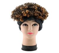 1pcs Curly Headband Warp Wig Afro Kinky Short Turban Women Headwrap Fluffy Wig