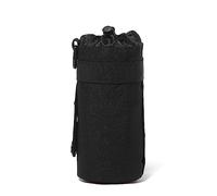 1pcs custodia per bottiglia d'acqua all'aperto, tracolla regolabile borsa per bottiglia d'acqua con coulisse borsa per bottiglia d'acqua impermeabile per campeggio, viaggi, sport (nero)