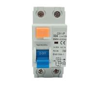 1PCS CZK1 differenziale differenziale 3-2P 16A 25A 32A 40A 63A 80A 100A interruttore differenziale corrente di rame argento connessione ac110v 240 v30MA(A Class EM Type,2P16A100MA)