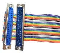 1PCS D-SUB Adattatore del Connettore della Porta Seriale RS232 COM Cavo di Estensione DB9 DB15 DB25 DB37 DIDC 9 15 25 37 Spille Maschio Femmina(DB37,FEMALE TO FEMALE_1PCS_60CM)