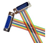 1PCS D-SUB Adattatore del Connettore della Porta Seriale RS232 COM Cavo di Estensione DB9 DB15 DB25 DB37 DIDC 9 15 25 37 Spille Maschio Femmina(DB15,FEMALE TO FEMALE_1PCS_80CM)