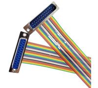 1PCS D-SUB Adattatore del Connettore della Porta Seriale RS232 COM Cavo di Estensione DB9 DB15 DB25 DB37 DIDC 9 15 25 37 Spille Maschio Femmina(DB25,MALE TO MALE_1PCS_30CM)