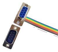 1PCS D-SUB Adattatore del Connettore della Porta Seriale RS232 COM Cavo di Estensione DB9 DB15 DB25 DB37 DIDC 9 15 25 37 Spille Maschio Femmina Cavo(DB9,FEMALE TO FEMALE_1PCS_40CM)