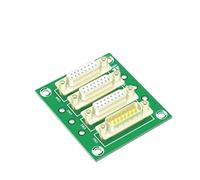 1PCS DB15 maschio a femmina D-SUB Modulo di interfaccia scheda con piedino for montaggio su guida DIN e piedino for montaggio a pannello DB15 splitter(Without Carrier)