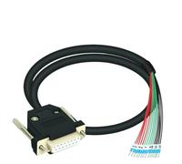 1PCS DB15 Morsettiera a Molla Splitter DB15 D-Sub Montaggio Su Guida DIN Modulo di Interfaccia 232 Porta Seriale(Female 1M)