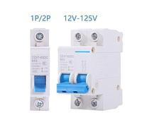 1PCS DC 12V24V36V48V125V in miniatura 1P/2P interruttore 3A 6A 10A16A 20A 25A 32A 40A 50A 63A reset interruttore di protezione a bassa tensione(KL4-2b,16A)