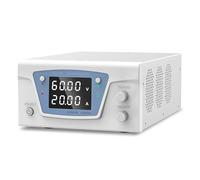 1PCS Desktop Power Supply 60V 20A Potenza di uscita regolata Display a LED a 4 cifre OCP regolabile digitalmente Avviso di cortocircuito(KPS6020D,220V)