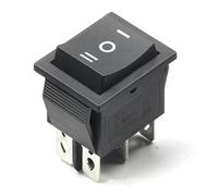 1pcs DIY Rocker Switch Power Boat 3 Position 6Pin Button Latching with Lamp Light KCD4 16A 250VAC/ 20A 125VAC On-Off-on(Red) Switches