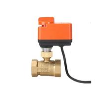 1PCS DN15 DN20 DN25 DN32 DN40 valvola a sfera elettrica AC220V 3 fili a 2 vie di controllo filo di ottone valvola a sfera elettrica stabile(3/4",24VDC_2 WAY)