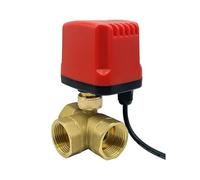 1Pcs DN15-DN50 Valvola A Sfera Elettrica Impermeabile IP65 Tre Vie 3 Linee 2 Attuatore Elettrico In Ottone Controllo 220V 12V 24V (3/4",T TYPE_12VDC_CR02)