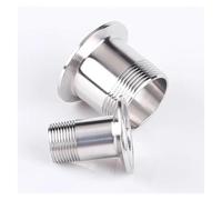 1PCS DN8 DN15 DN20 DN25 DN32 BSP Stainless Steel SS304 Tri Clamp Male Threaded Pipe Fitting 1/2" 3/4" 1" 1-1/4"(DN25 x Ferrule 40) Plumbing Fittings