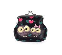 1PCS Donne Borsa Bella Gufo Modello Stampa Hasp Piccolo Portafoglio Donna Carino Coin Purse Portafoglio, 1 pezzo, Taglia unica