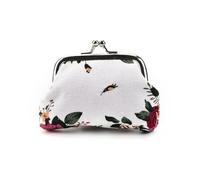 1PCS Donne Borsa Bella Gufo Modello Stampa Hasp Piccolo Portafoglio Donna Carino Coin Purse Portafoglio, Co-sh-bag-0107-wt, Taglia unica