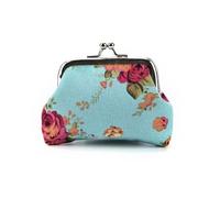 1PCS Donne Borsa Bella Gufo Modello Stampa Hasp Piccolo Portafoglio Donna Carino Coin Purse Portafoglio, Co-sh-bag-0107-bl, Taglia unica