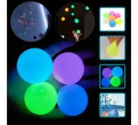 1pcs Dream Glow in the Dark Sticky Returning Stick to Ceiling Bounce Back Pressure Luminous Wall Balls divertenti giocattoli anti-stress per adolescenti e adulti High- Thermoplastic Rubber Tear- Stres