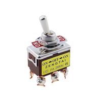1PCS E-TEN1021 1221 1321 15A/250V 6 pin Waterproof Switch Cap On-Off-On ON-OFF Miniature Toggle Switches Brown(E-TEN 1322)