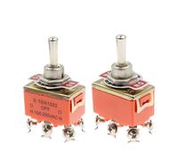 1PCS E-TEN1322 Interruttore a levetta a bilanciere 6Pin Testa 3 Grado Interruttore bipolare Doppio tiro Interruttore a levetta Alimentazione 15A 250VDC(Waterproof cover)