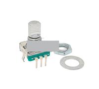 1PCS EC11 Encoder rotativo da 360 gradi con interruttore 30 Posizionamento 15 impulsi Asse D Lunghezza 12MM 5-pin Con viti potenziometro