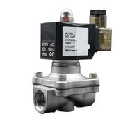 1PCS Elettrovalvola 1/4" 3/8" 1/2" 3/4" 1" 2" Valvola dell'acqua DC12V Valvola in acciaio inossidabile a prova di umidità(Ac110v-viton,1.25 Inch)