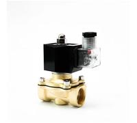 1PCS Elettrovalvola elettrica in ottone EPDM-Seal, elettrovalvola a solenoide in ottone normalmente chiusa con indicatore di alimentazione LED 24V 12V 220V 110V 1Pcs.(BSP_110VAC_EPDM-SEAL)