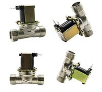 1PCS G1/2 ''elettrovalvola elettrica in ottone N/C 12v 24v 220v G3/4'' flussostato ingresso aria acqua for valvola scaldabagno solare(1/2",24V)