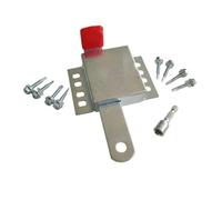 1pcs Galvanized Steel Garage Door Locks Rust Resistant Dual Side Installation Anti-Theft Slide Lock Thicken Construction Manual Open Per Porte