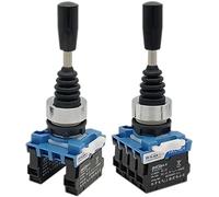 1PCS HKC 22mm Joystick Switch Momentary Monolever Cross Rocker Master Switch 2/4-Way Self-Reset Self-Lock 2NO 4NO (Color : 4 Way Self Lock)(2 Way Self Reset)