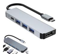 1pcs Hub USB C,Multi USB,Adattatore C,Hdmi 4k Pd 100w Charge, Multi Data Porte 5 in 1 Dock, Hub Adattatore Multiporta Compatibile