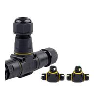 1PCS IP68 M20 T Tipo 3 Vie Impermeabile Connettore del Cavo 2/3Pin Leva Terminale di Cablaggio for Scatola di Giunzione Elettrica connettore del cavo esterno(M20T 3P 5-8mm)