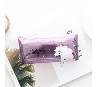 1pcs Kawaii Semplice Astuccio Carino Unicorno Blu Modello Ufficio Studente Astuccio Scuola Forniture Astuccio Penna Astuccio Scuola, 1 Pezzo