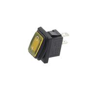 1PCS KCD1 interruttore impermeabile 2PIN rosso non luci pulsante interruttore di alimentazione a bilanciere a prova di olio e polvere ON/OFF AC 250V/6A 125V/10A(2D2P-Yellow)