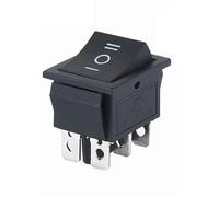 1pcs KCD4 Latching/Momentary Rocker Switch Power Switch I/O l/O/ll 4 Pins/6 Pins with Light 16A 250VAC/25A 250V 20A 125VAC(3position 6PIN Black) Controls Switches