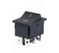 1pcs KCD4 Latching/Momentary Rocker Switch Power Switch I/O l/O/ll 4 Pins/6 Pins with Light 16A 250VAC/25A 250V 20A 125VAC(2position 6PIN Black)