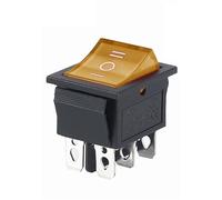 1pcs KCD4 Latching/Momentary Rocker Switch Power Switch I/O l/O/ll 4 Pins/6 Pins with Light 16A 250VAC/25A 250V 20A 125VAC(3position 6PIN Y) Controls Switches