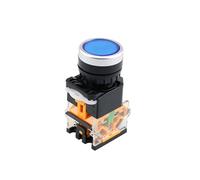 1PCS LA38-11D/11DS Nastro Contatto Interruttore A Pulsante con Luce On/Off Momentaneo/A Scatto 22 millimetri 220V 24V Indicatori LED(Blue,Self-reset,24V)