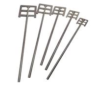 1pcs Lab Stainless Steel Anchor Type Blade Paddle Leaf-width 40mm To 120mm Impeller Stirring With Rod For Sitrrer(120x8x500mm)