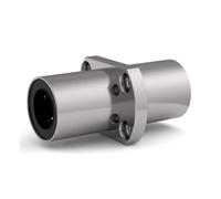 1PCS LMHM25LUU Tipo doppio-largo-medio Guarnizioni for cuscinetti a sfere con movimento lineare flangiato a due lati su entrambi i Fermo in resina Cuscinetti a Sfere