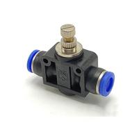 1PCS LSA Tipo Pneumatico Connettore 4 6 8 10 12mm Quick Connect Velocità Vento Regolazione Pressione Valvola a Farfalla (LSA10)