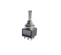 1PCS M-2029 Interruttore di Pulsante ON-OFF-(MOM) SPDT 6Pin 3Positiongear scuotendo la testa bilanciere interruttore a levetta 6A125VAC