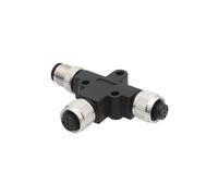 1PCS M12 Connettore del sensore Impermeabile Maschio Femmina Vite Filettata di Accoppiamento 3 4 5 8 Spille YT Tipo Adattatore connettori(120099 T-Type,T-BRANCH CONNECTOR_8P)