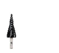 1Pcs M35 Cobalt Step Drill 4-12/4-20/4-22/5-21/5-27mm TiAIN Drill Bit Spiral Groove Quick Change Shank for Stainless Steel(4-22mm(10 Steps))