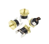 1PCS M4 10A250V Normalmente chiuso KSD301 40-150 gradi Bachelite KSD-301 Interruttore di Temperatura Termostato Sensore Filo-in Ottone sonda(90C)