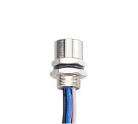 1PCS M8 Presa Flangia Con Filo 20CM 30CM 3 4 5 6 8 PIN Filo Elettronico Piastra di Collegamento Piastra Frontale connettore posteriore(080035 wires,WITH 30CM CABLE_4 PIN D CODE)