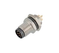 1PCS M8 Presa Flangia Con Filo 20CM 30CM 3 4 5 6 8 PIN Filo Elettronico Piastra di Collegamento Piastra Frontale connettore posteriore(080031,WITH 30CM CABLE_6P)